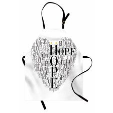 Heart Shaped Hope Word Apron