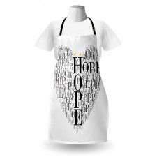 Heart Shaped Hope Word Apron