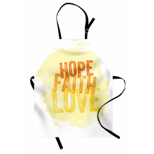 Grunge Faith and Love Apron