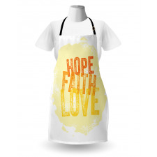 Grunge Faith and Love Apron