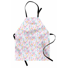 Doodle Tulip Field Dots Apron