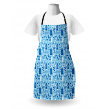 Cartoon Windmills Design Apron