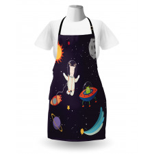 Astronaut Deer in Space Apron