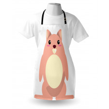 Beaver Kawaii Cartoon Apron