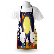 Tsukimi Festival Bunnies Apron