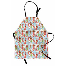 Girls with Yummy Pastries Apron
