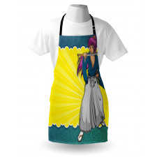 Manga Style Samurai Girl Apron