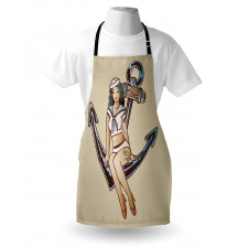 Sailor Pinup Girl Motif Apron