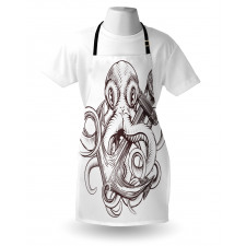 Octopus Tattoo Design Apron