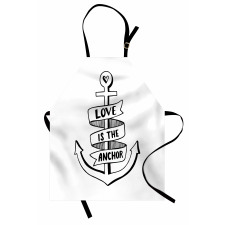 Hand Drawn Words Heart Apron