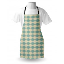 Retro Argyle Pattern Apron