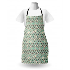 Grunge Zigzag Design Apron