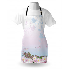 Water Lilies Pattern Apron