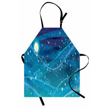 Full Moon Open Sky Apron