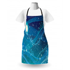 Full Moon Open Sky Apron