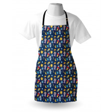 Cosmonaut Girl and Boy Apron