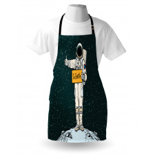 Hitchhiking Astronaut Apron