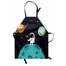 Galaxy Adventure Cartoon Apron