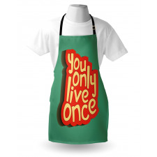 Retro Inspirational Words Apron