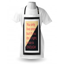 Motivational Poster Design Apron