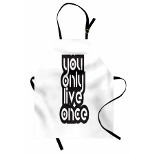 Modern Popular Phrase Apron