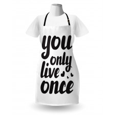 You Only Live Once Words Apron