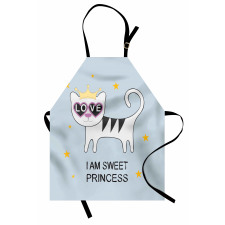 Cat Hearts Love Apron