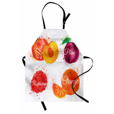 Peach Raspberry and Plum Apron