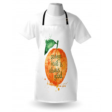 Brush Strokes Orange Apron