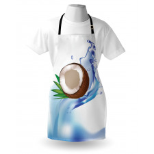Broken Coconut and Leaves Apron
