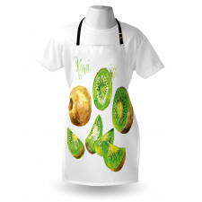 Exotic Vegan Kiwi Pattern Apron