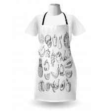 Hand Drawn Berries Food Apron