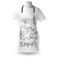 Hand Drawn Berries Food Apron