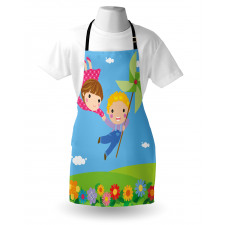 Cartoon Kids Friends Apron