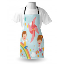 Children on Rainbow Apron