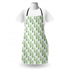 Watercolor Cactus Plant Apron