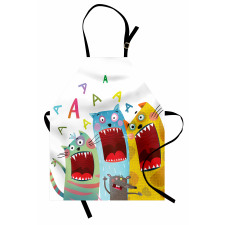 Cartoon Cats and Rat Apron