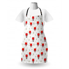 Hipster Foxes Hats Apron