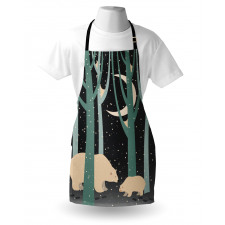 Polar Bear and Cub Apron