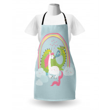 Dragon Unicorn Love Apron