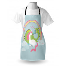 Dragon Unicorn Love Apron