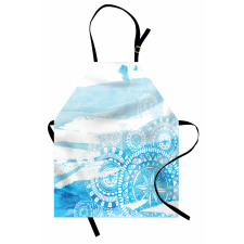 Brush Stroked Lace Apron