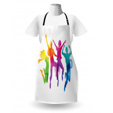 Rainbow Colored Teens Apron