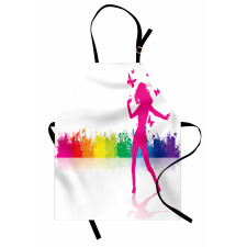 Dancing Girlt Party Apron