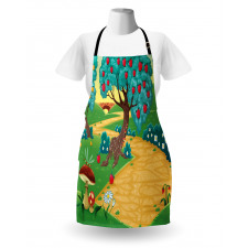 Apple Tree and Dragonfly Apron