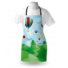 Circular Rainbow Halo Apron