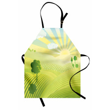 Sunshine Lightens Hills Apron