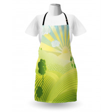 Sunshine Lightens Hills Apron