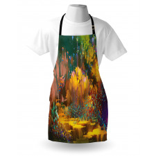 Hypnotic Jungle Plants Apron