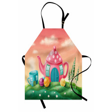 Polka Dotted Tea Pot Apron